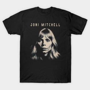 Joni Mitchell - Retro 1970s T-Shirt